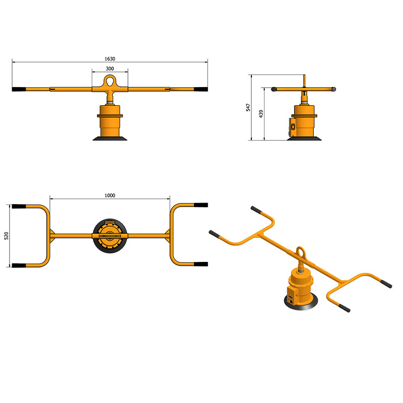 AMMVL145H Mono Mechanical Vacuum Lifter 145 with Handle